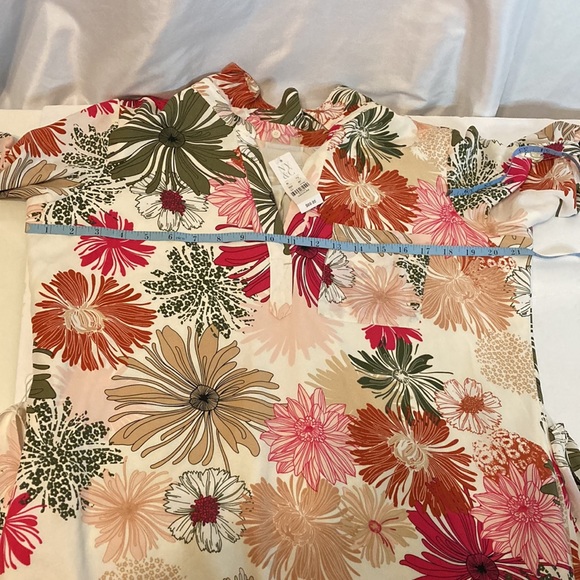 New York & Company Floral 3/4 Sleeves Dress Size Medium - Picture 12 of 13